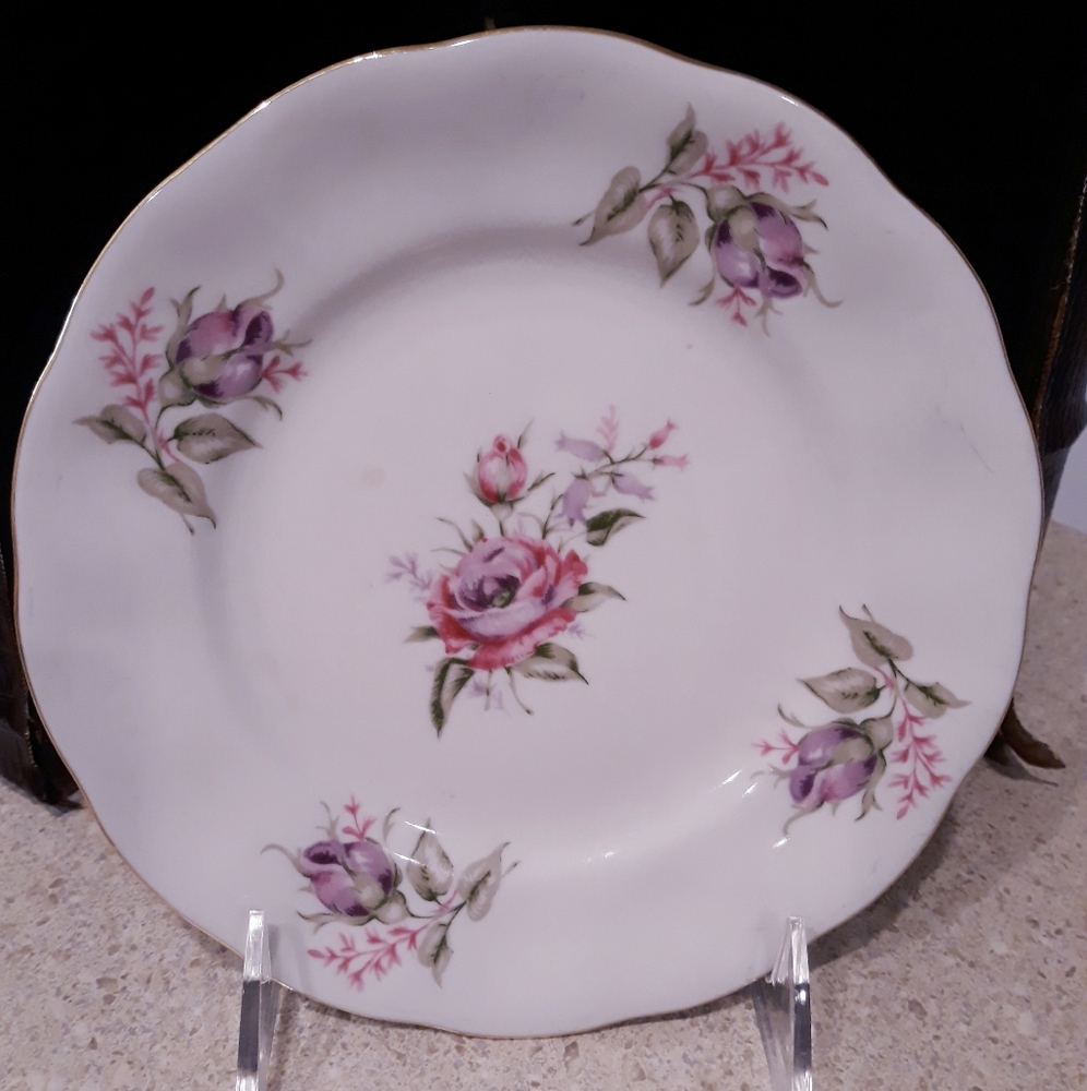Vintage Favolina rose decorative plate